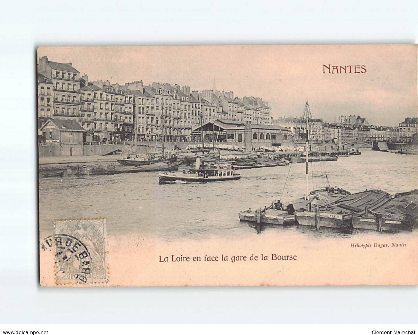 NANTES : La Loire En Face La Gare De La Bourse - Très Bon état - Nantes