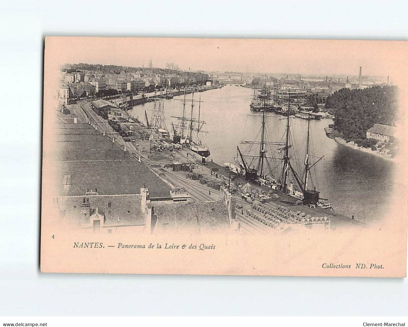 NANTES : Panorama De La Loire Et Des Quais - Très Bon état - Nantes