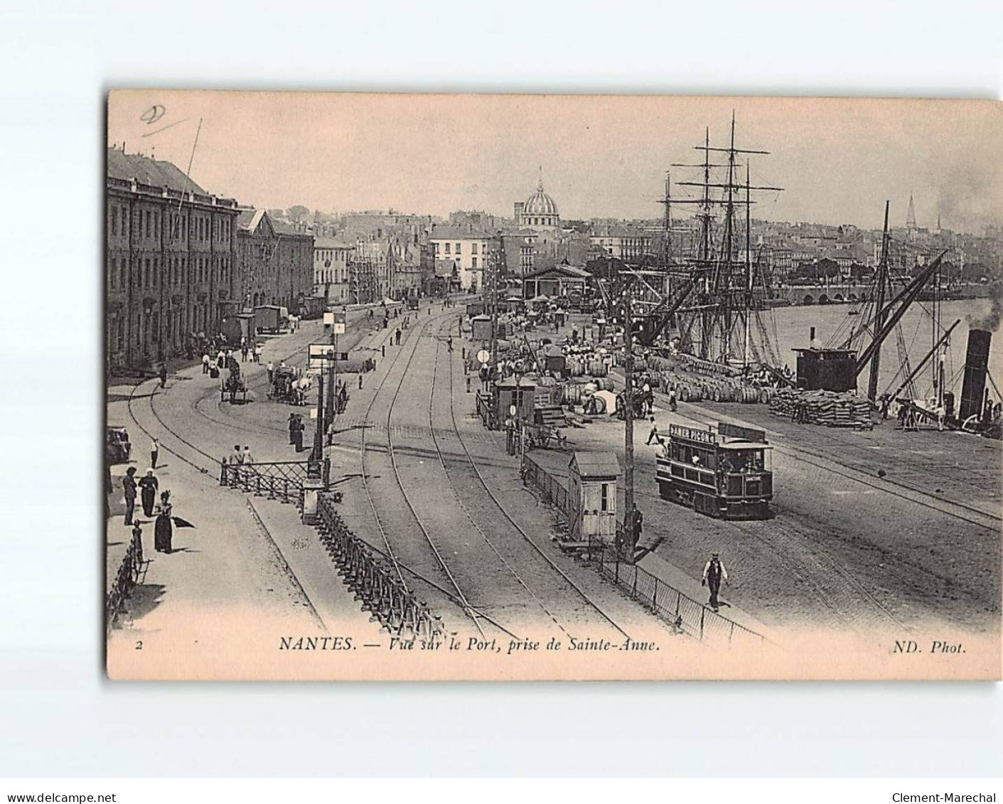 NANTES : Vue Sur Le Port, Prise De Sainte Anne - Très Bon état - Nantes