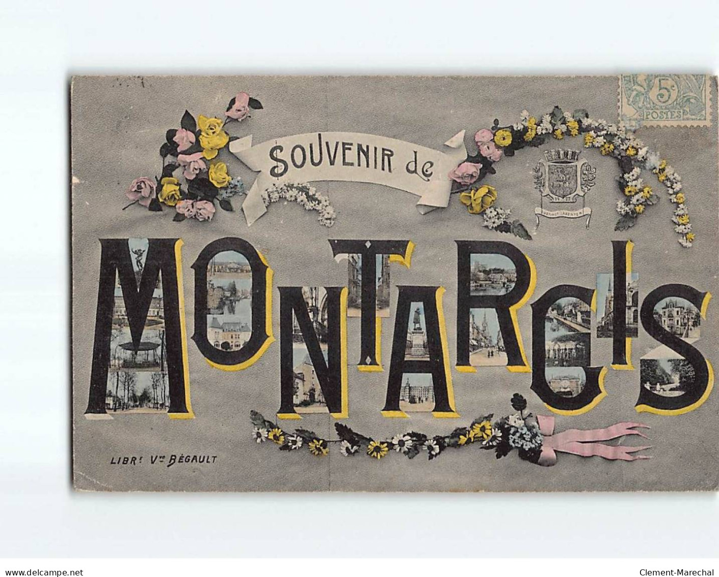 MONTARGIS : Carte Souvenir - état - Montargis