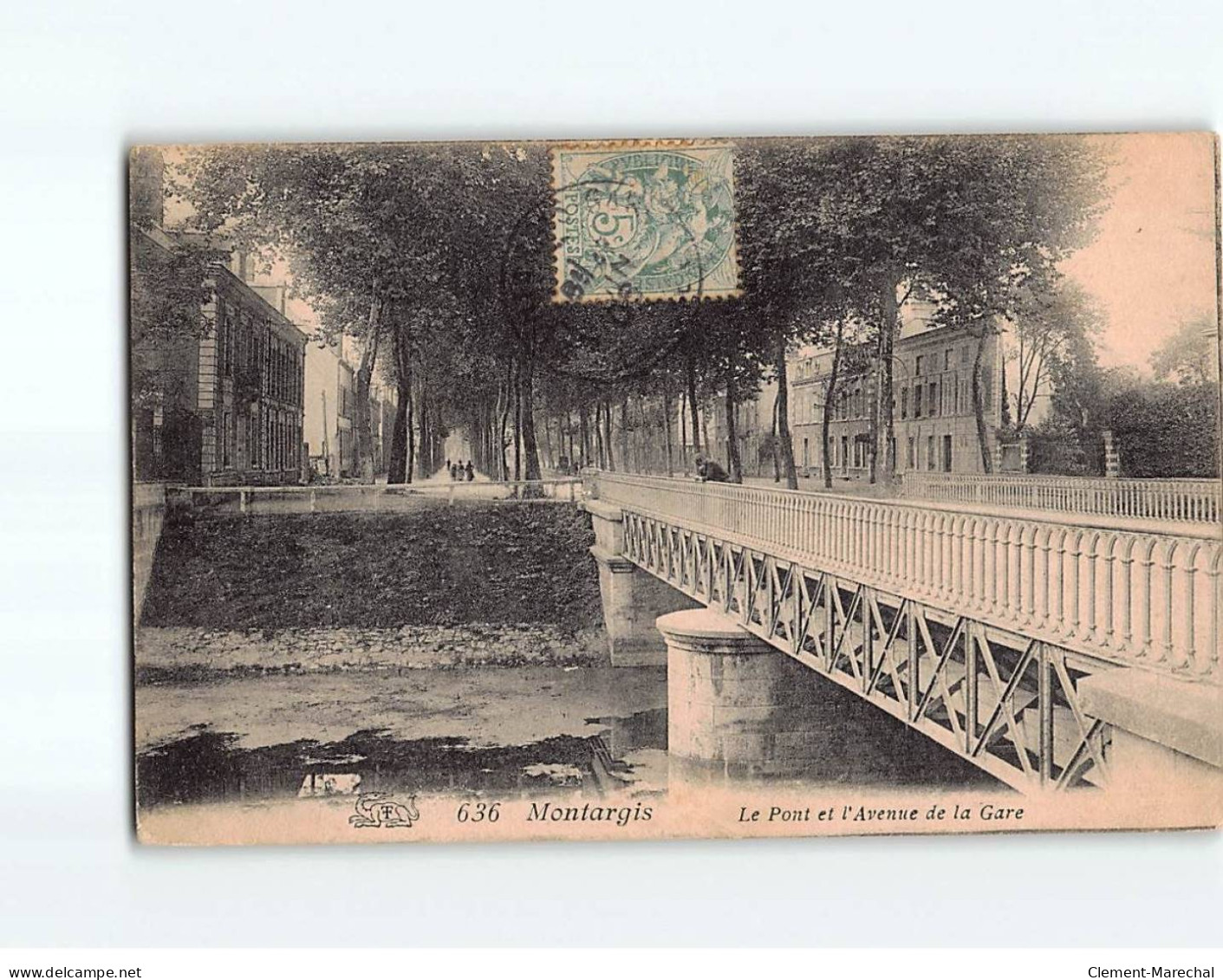 MONTARGIS : Le Pont Et L'Avenue De La Gare -  état ( Partiellement Décollée ) - Montargis