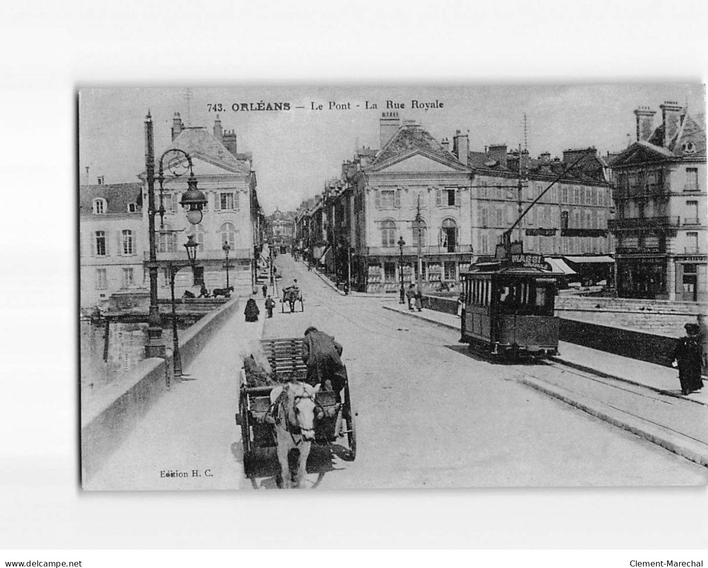 ORLEANS : Le Pont, La Rue Royale - Très Bon état - Orleans