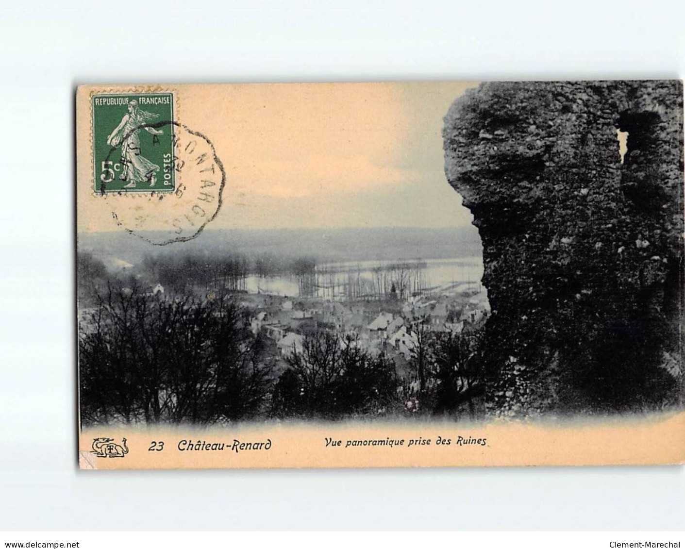 CHATEAU RENARD : Vue Panoramique Prise Des Ruines - état - Other & Unclassified