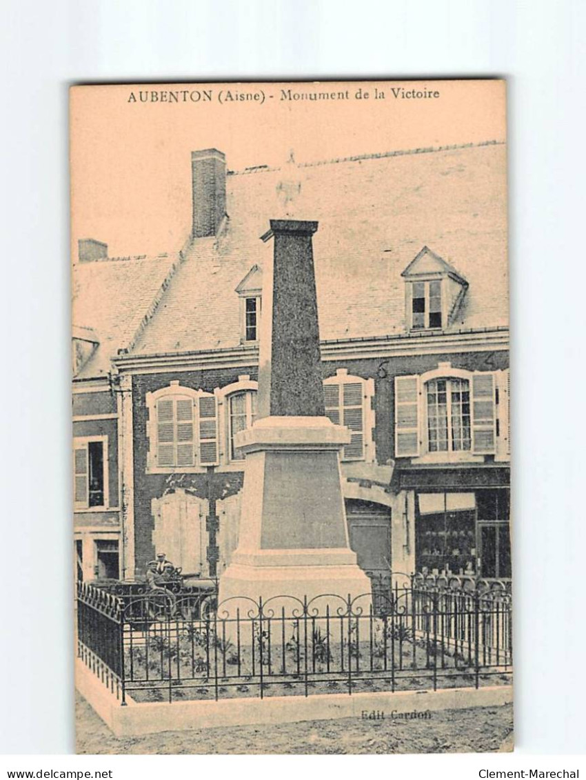 AUBENTON: Le Monument De La Victoire - Très Bon état - Sonstige & Ohne Zuordnung