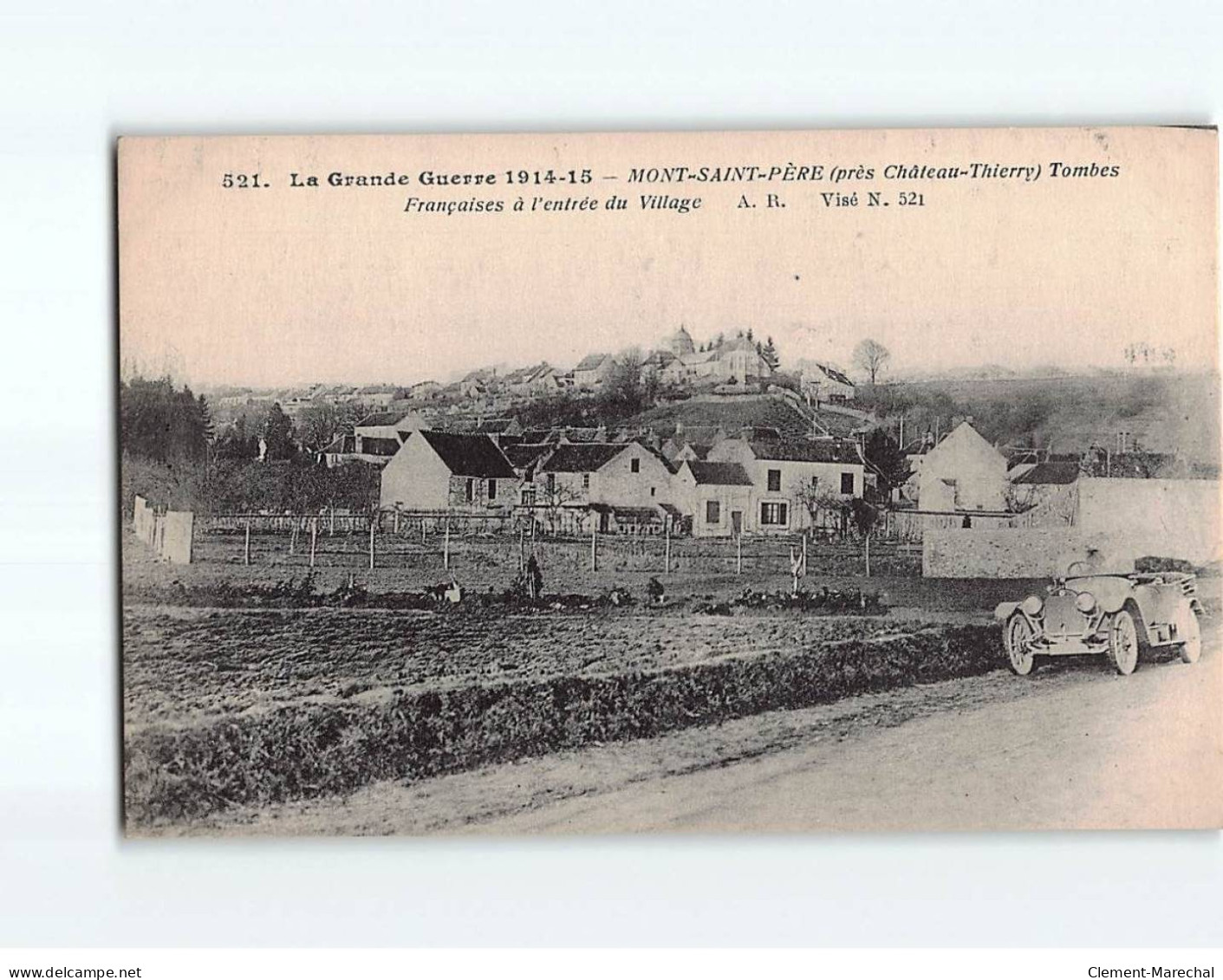 MONT SAINT PERE: Tombes Françaises à L'entrée Du Village - Très Bon état - Andere & Zonder Classificatie