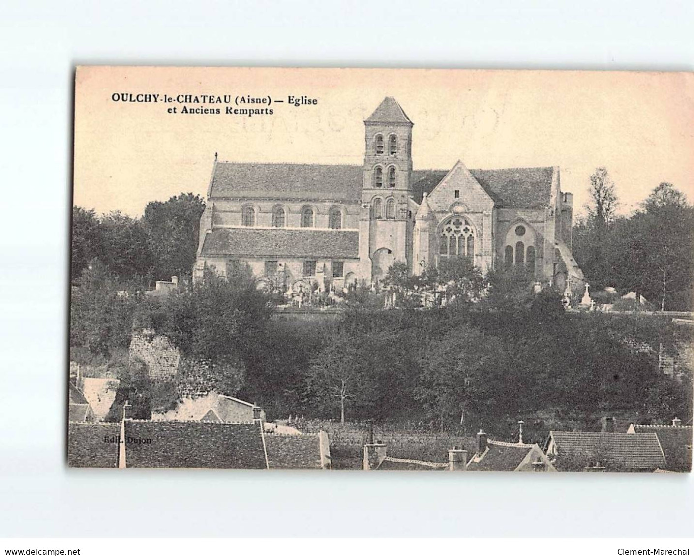 OULCHY LE CHATEAU: Eglise Et Anciens Remparts - état - Andere & Zonder Classificatie