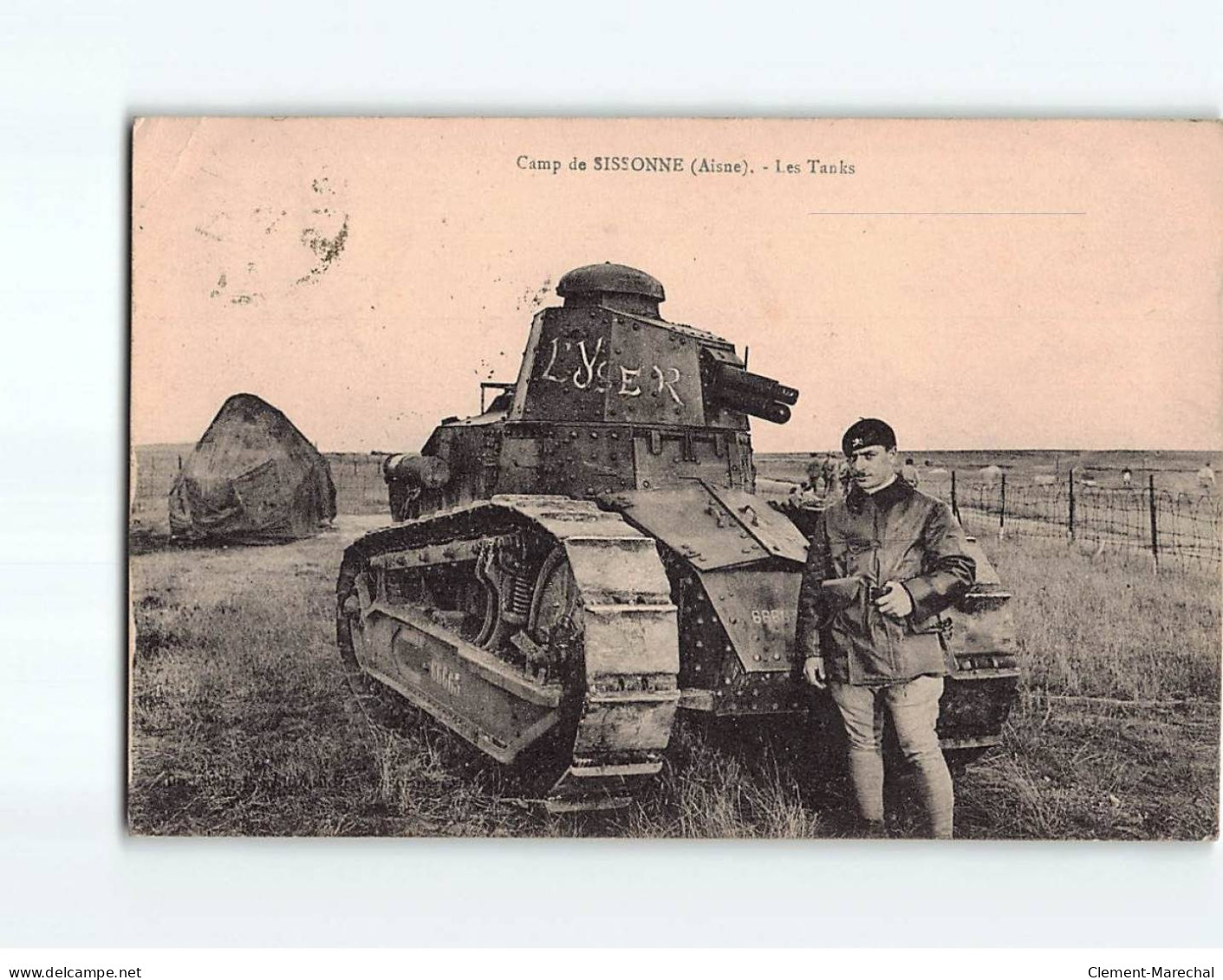 CAMP DE SISSONNE: Les Tanks - état - Sissonne
