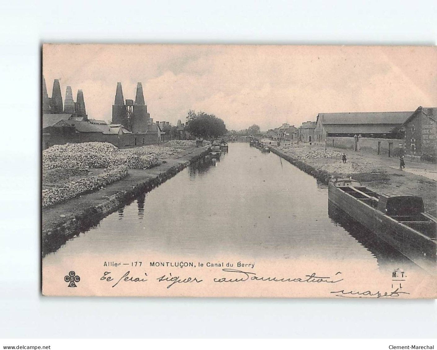 MONTLUCON: Le Canal Du Berry - état - Montlucon