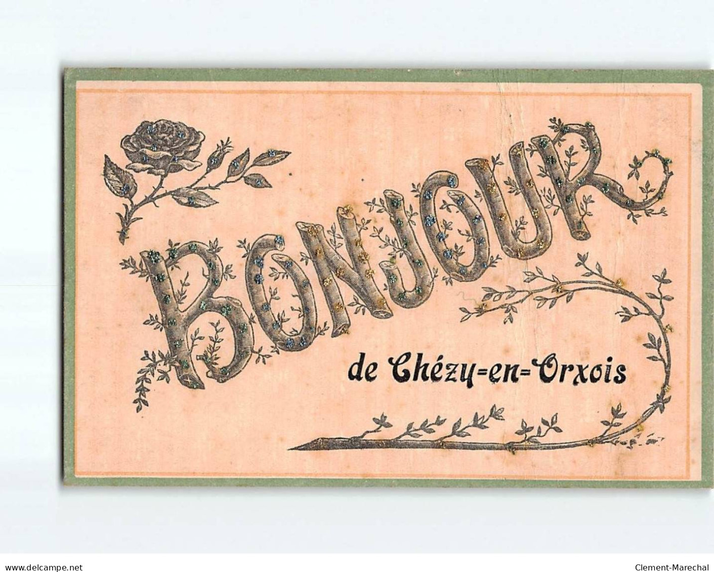 CHEZY EN ORXOIS: Carte Souvenir - état - Other & Unclassified