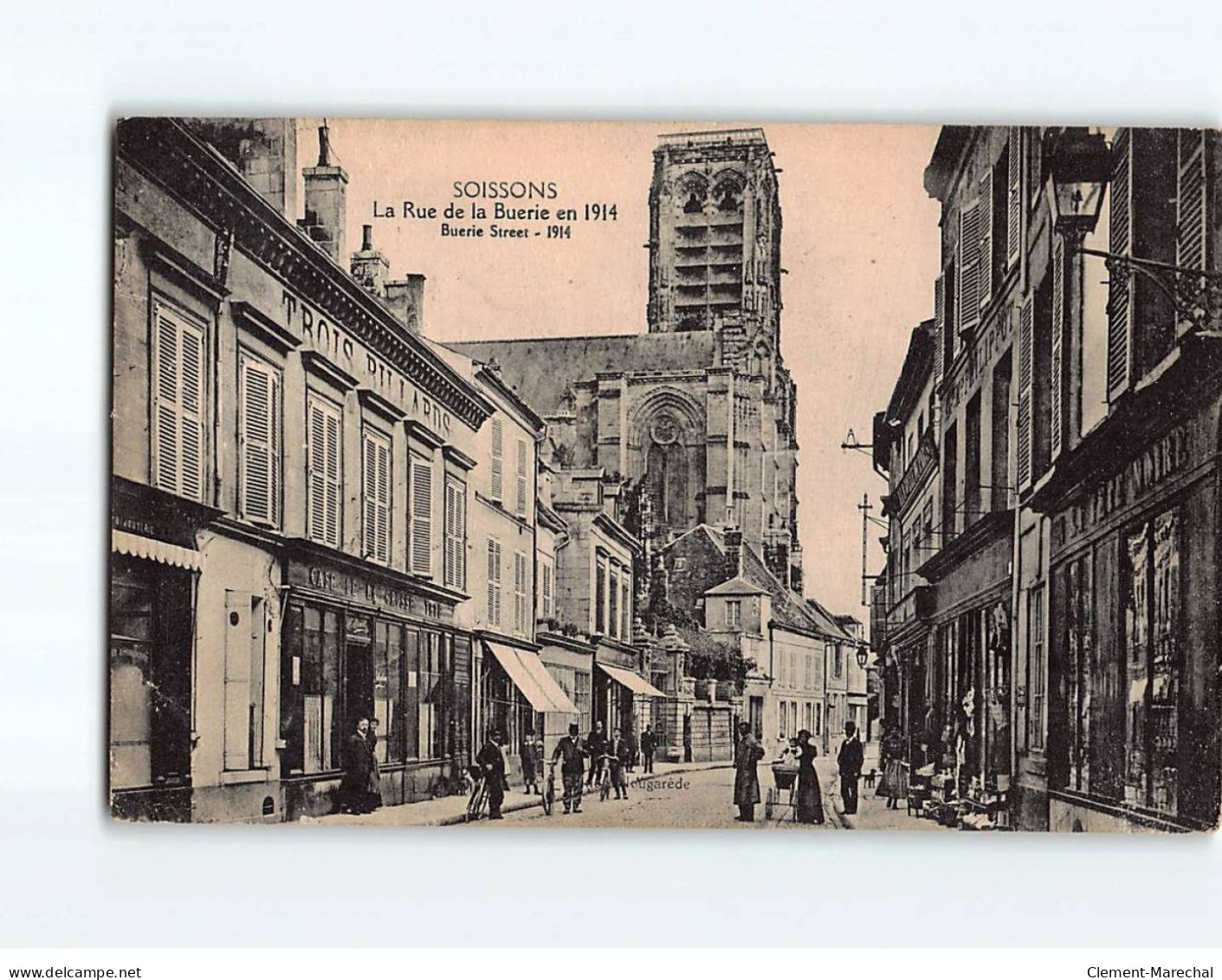 SOISSONS: La Rue De La Buerie En 1914 - état - Soissons