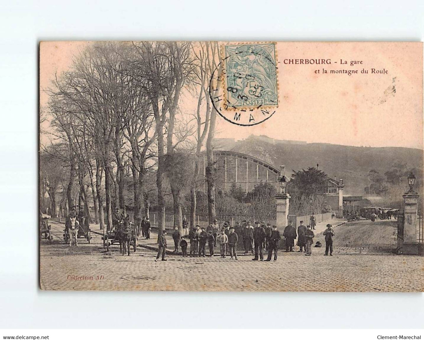 CHERBOURG : La Gare Et La Montagne Du Roule - Très Bon état - Cherbourg