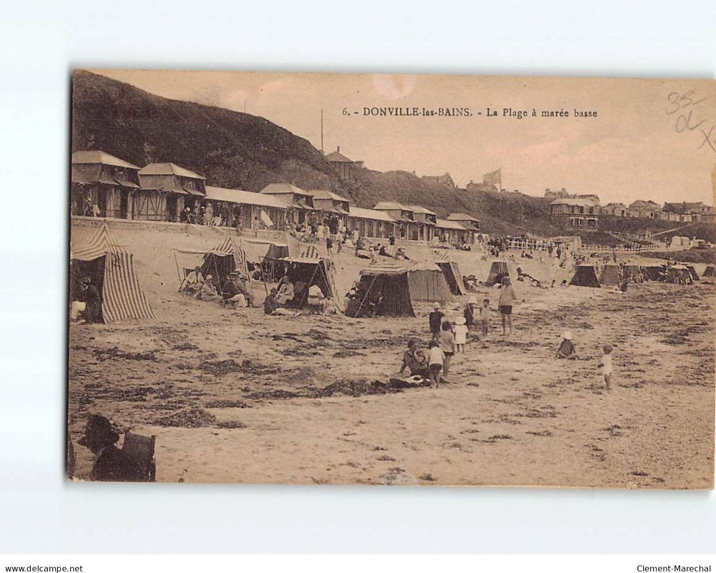 DONVILLE LES BAINS : La Plage à Marée Basse - état - Andere & Zonder Classificatie