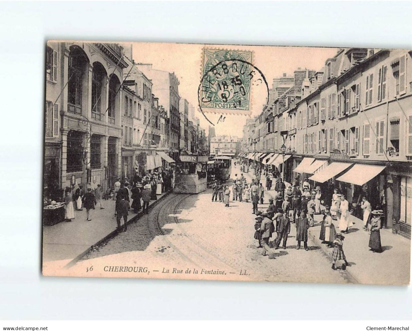 CHERBOURG : La Rue De La Fontaine - état - Cherbourg