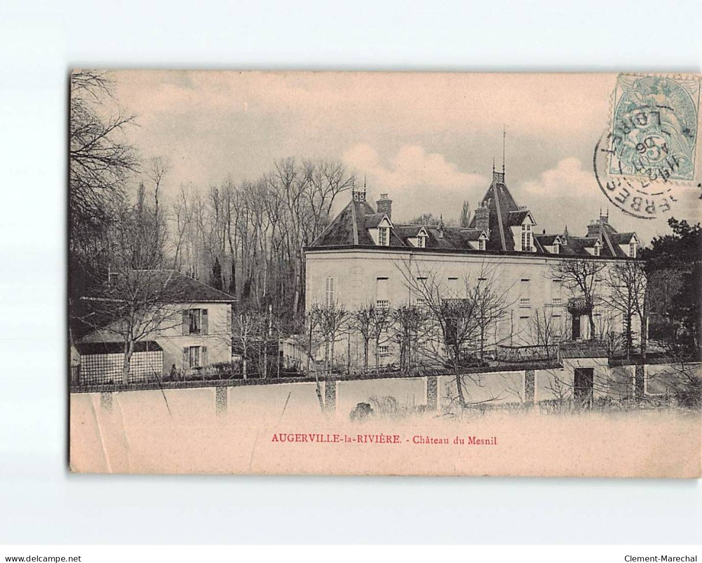 AUGERVILLE LA RIVIERE : Château Du Mesnil - état - Other & Unclassified