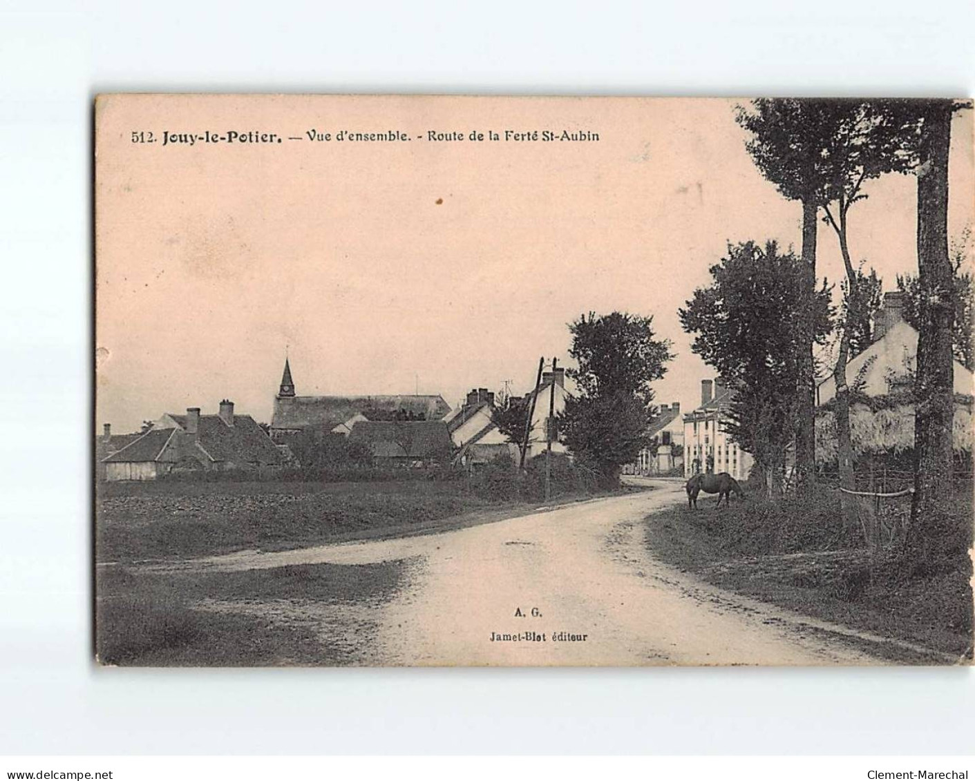 JOUY LE POTIER : Vue D'ensemble, Route De La Ferté Saint-Aubin - état - Sonstige & Ohne Zuordnung