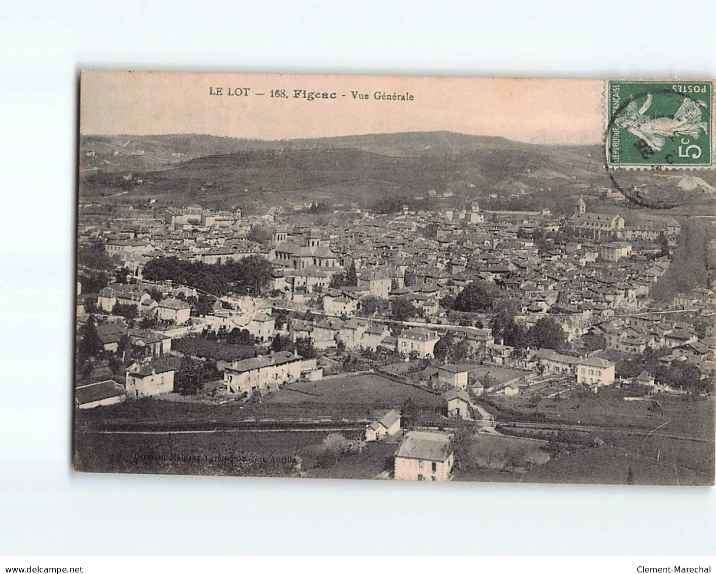 FIGEAC : Vue Générale - Très Bon état - Figeac