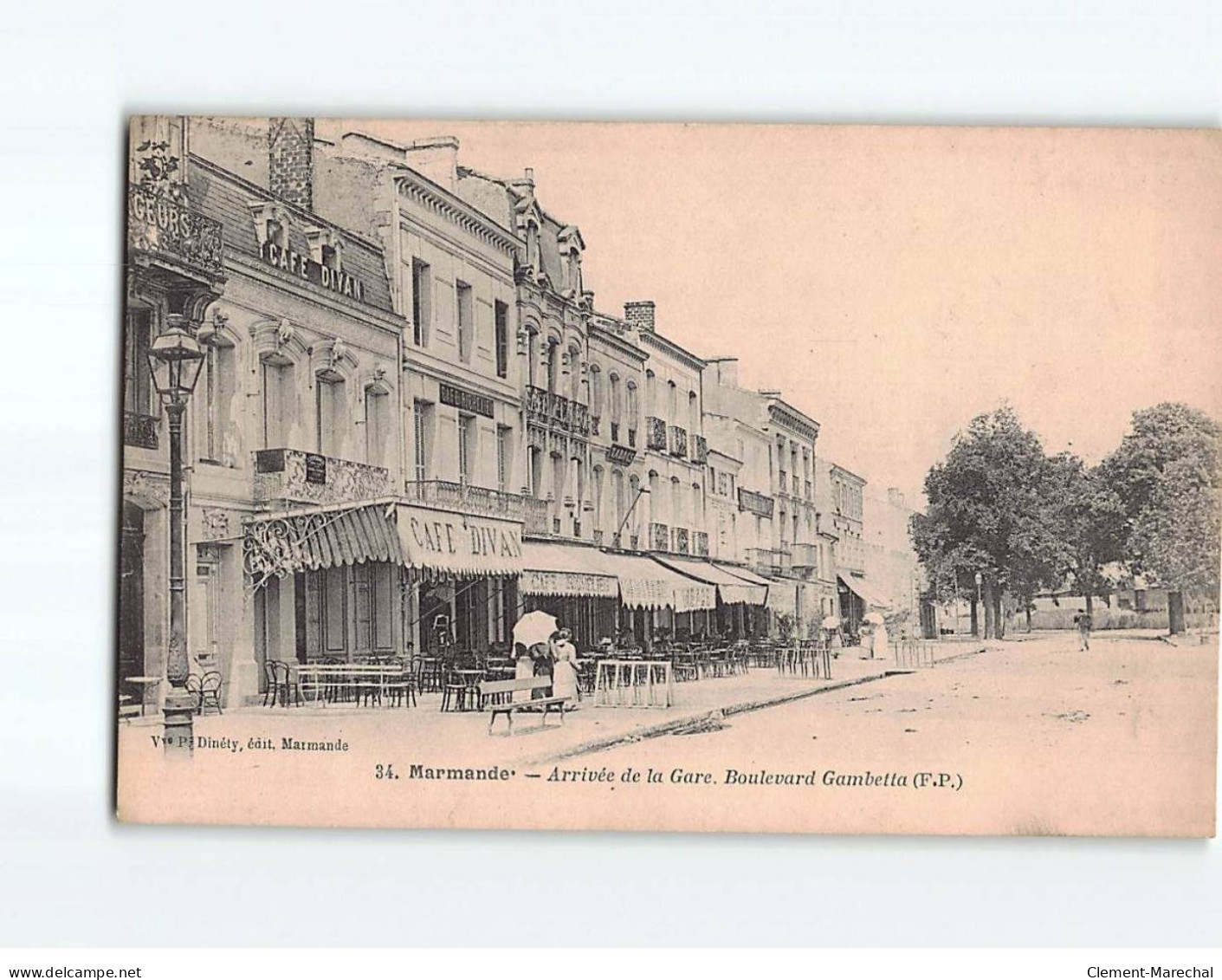 MARMANDE : Arrivée De La Gare, Boulevard Gambetta - Très Bon état - Marmande