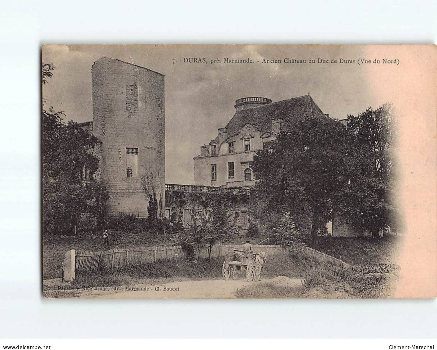 DURAS : Ancien Château Du Duc De Duras - état - Andere & Zonder Classificatie
