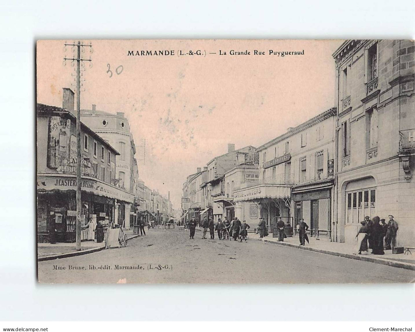 MARMANDE : La Grande Rue Puygueraud - état - Marmande