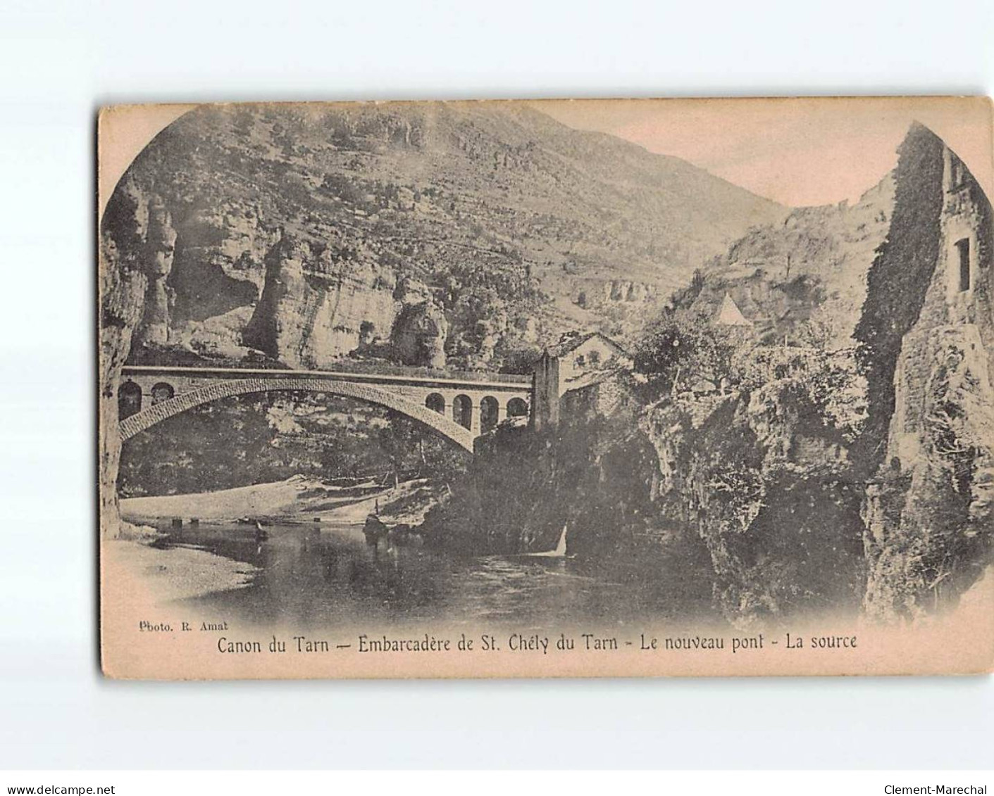 Canon Du Tarn, Embarcadère De Saint-Chély Du Tarn, Le Nouveau Pont, La Source - état - Other & Unclassified