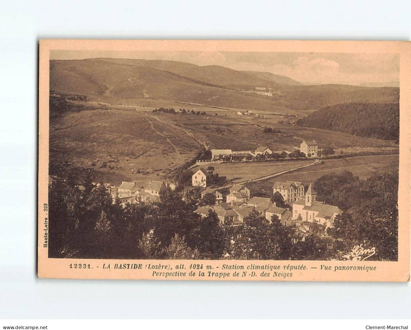 LA BASTIDE : Vue Panoramique, Perspective De La Trappe De Notre-Dame Des Neiges - Très Bon état - Sonstige & Ohne Zuordnung