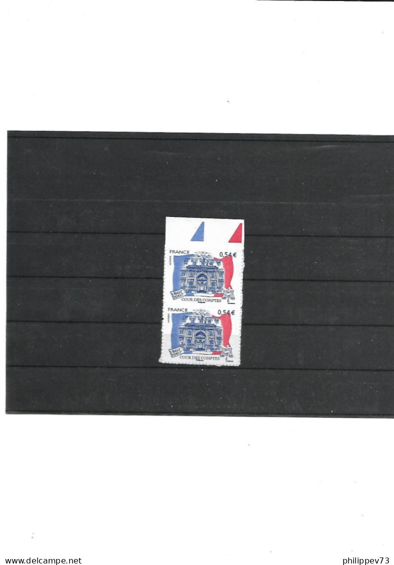TP Autoadhésif Bicentenaire De La Cour Des Comptes N° 117 X 2 Année 2007 N** - Unused Stamps