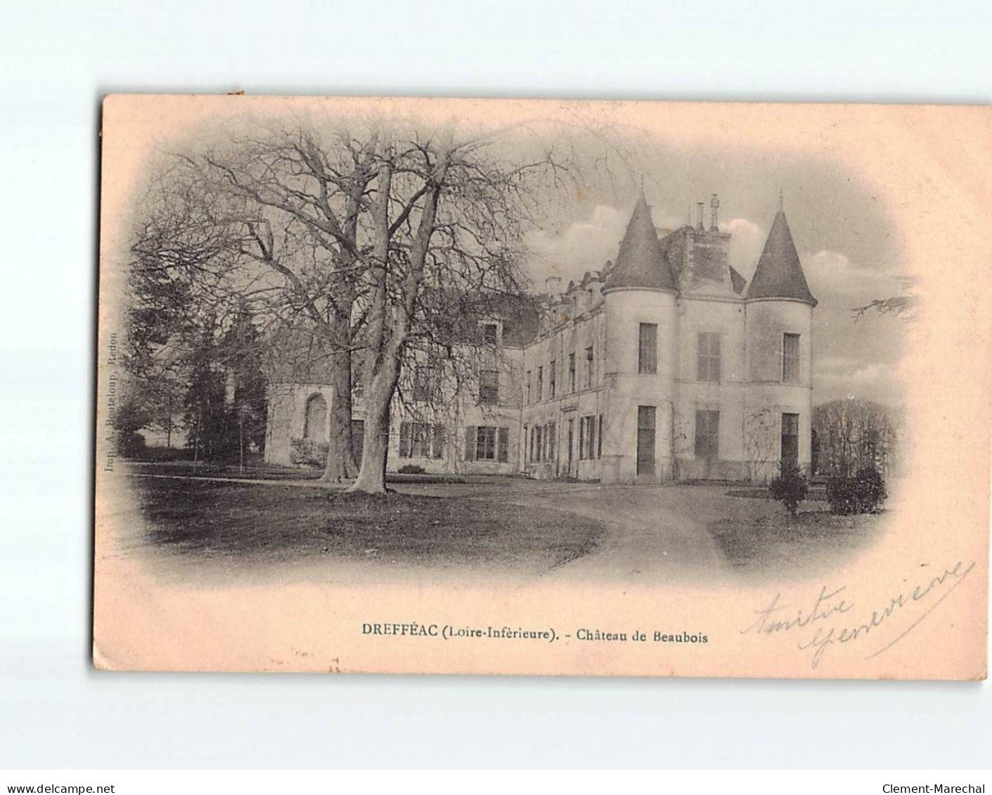 DREFFEAC : Château De Beaubois - état - Andere & Zonder Classificatie