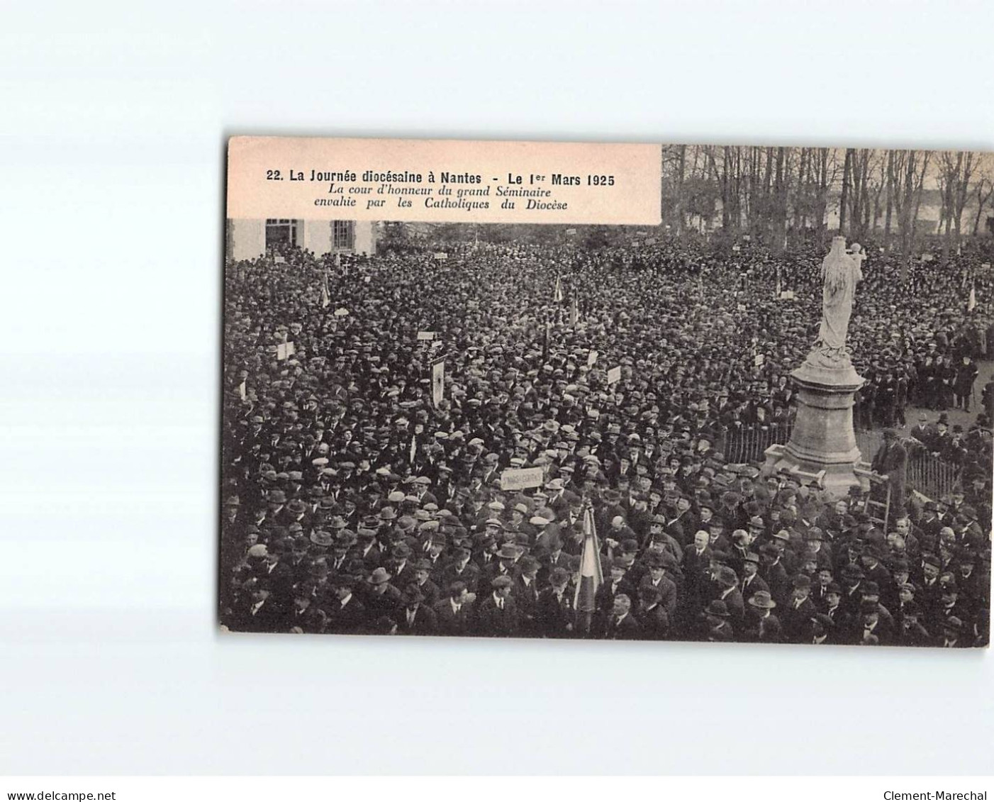 NANTES : La Journée Diocésaine, 1er Mars 1925, La Cour D'honneur Du Grand Séminaire - état - Nantes