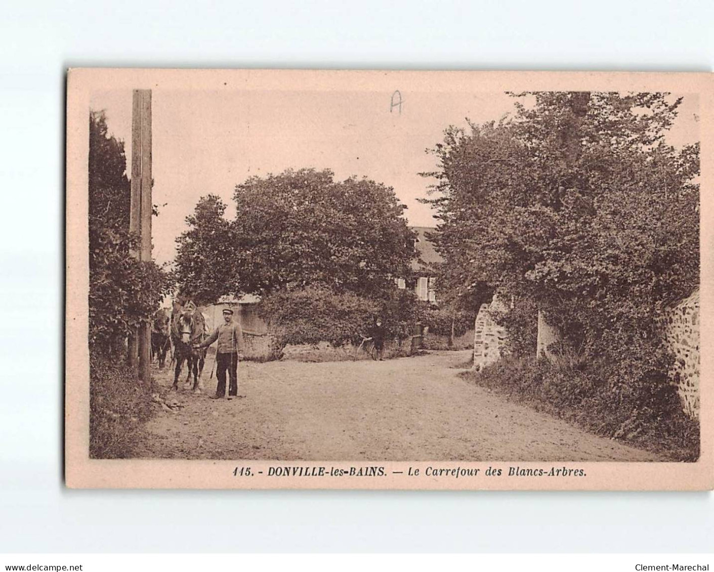 DONVILLE LES BAINS : Le Carrefour Des Blancs-Arbres - Très Bon état - Andere & Zonder Classificatie