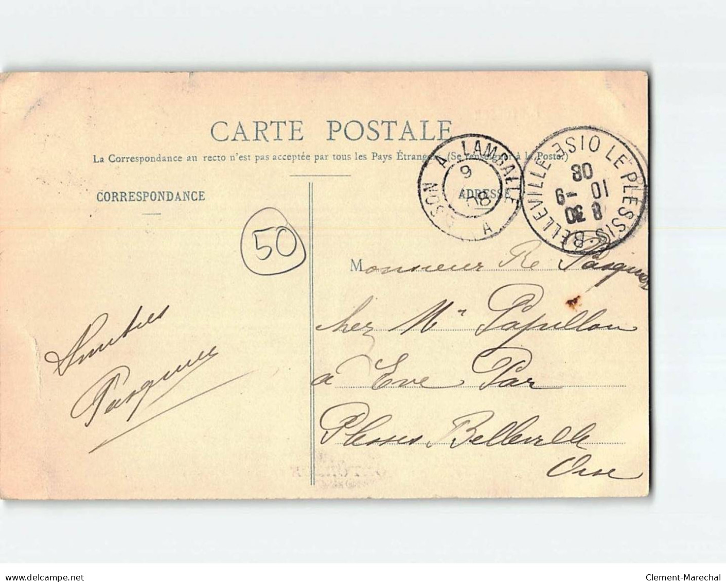 PONTORSON : Carte Souvenir - état - Pontorson