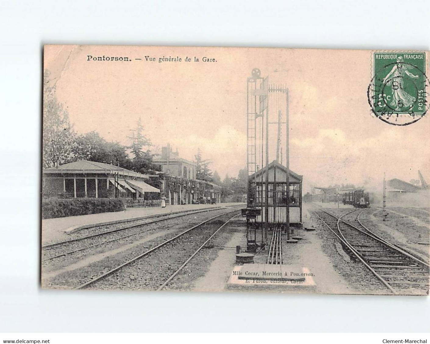 PONTORSON : Vue Générale De La Gare - état - Pontorson