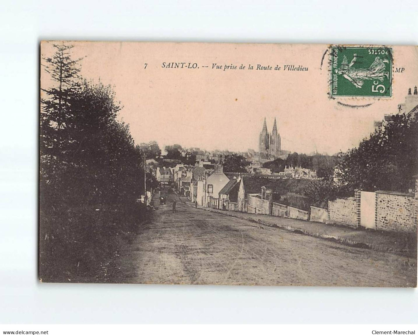 SAINT LO : Vue Prise De La Route De Villedieu - état - Saint Lo