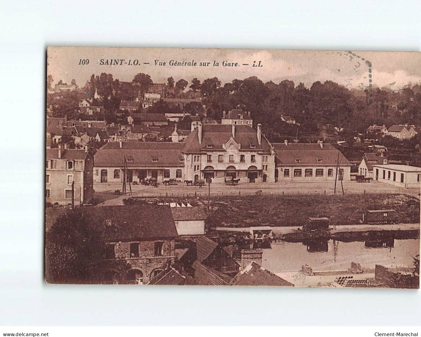 SAINT LO : Vue Générale Sur La Gare - état - Saint Lo