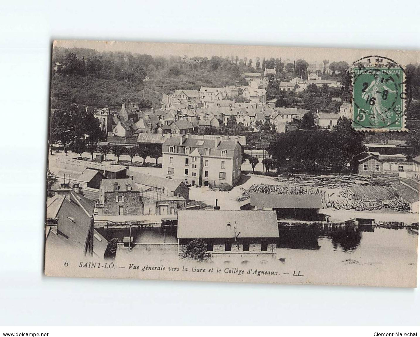 SAINT LO : Vue Générale Vers La Gare Et Le Collège D'Agneaux - état - Saint Lo