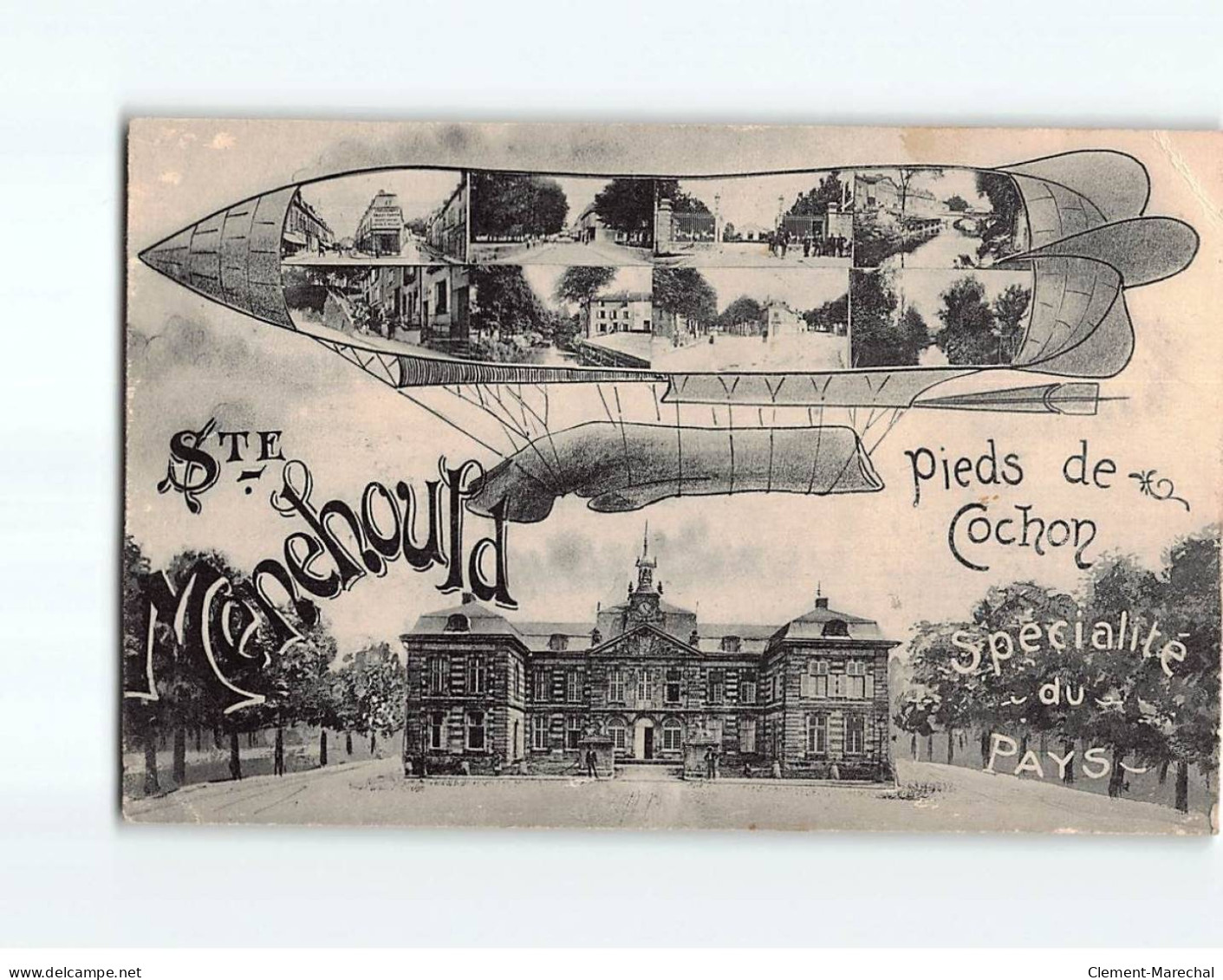 SAINTE MENEHOULD : Carte Souvenir, Pied De Cochon, Spécialité Du Pays - état - Sainte-Menehould