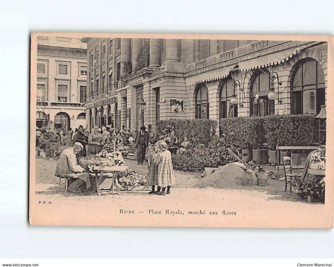 REIMS : Place Royale, Marché Aux Fleurs - Très Bon état - Reims