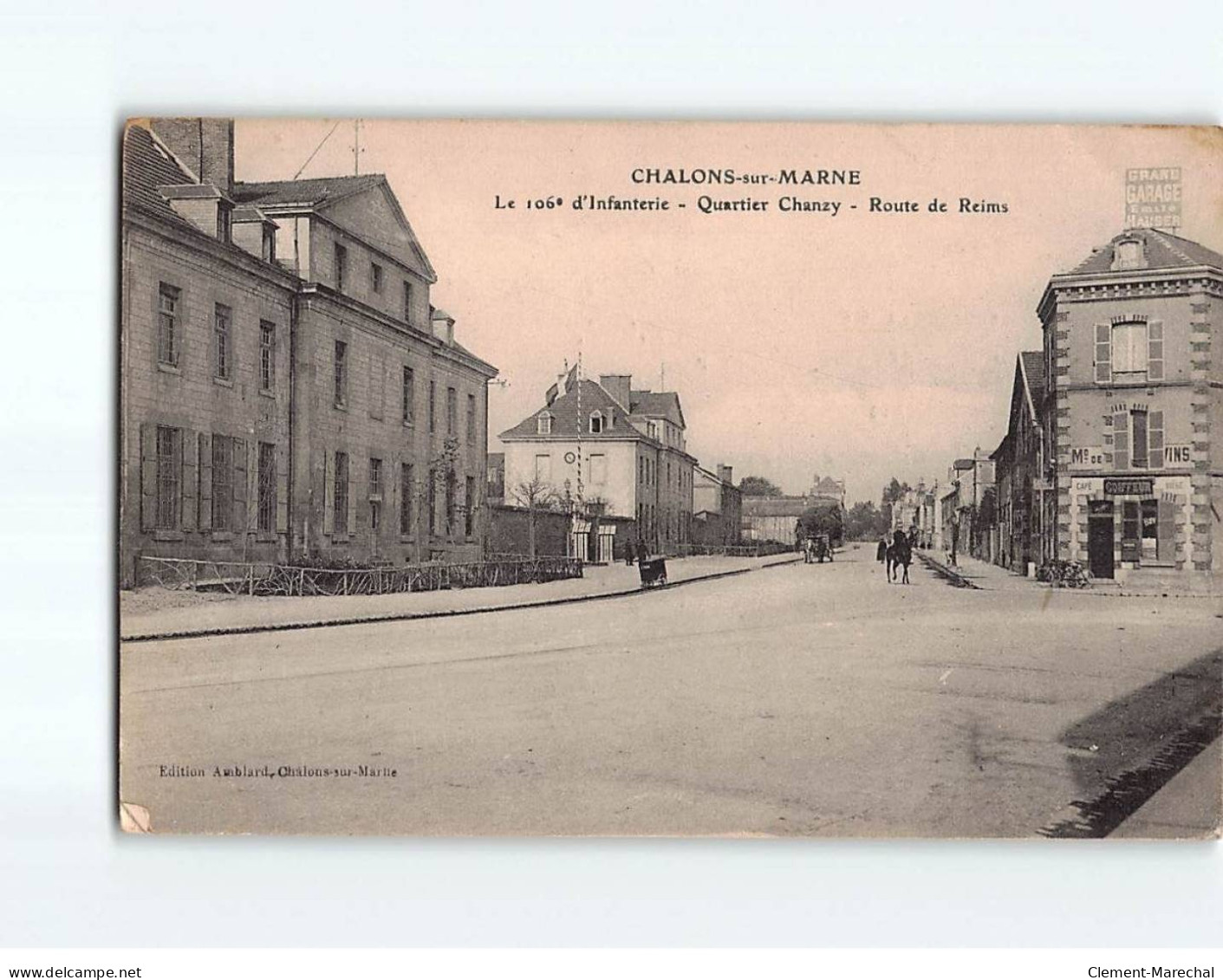 CHALONS SUR MARNE : Le 106e D'Infanterie, Quartier Chanzy, Route De Reims - état - Châlons-sur-Marne