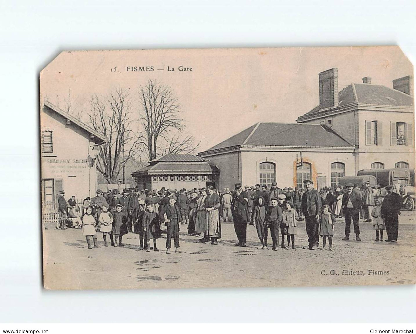 FISMES : La Gare - état - Fismes