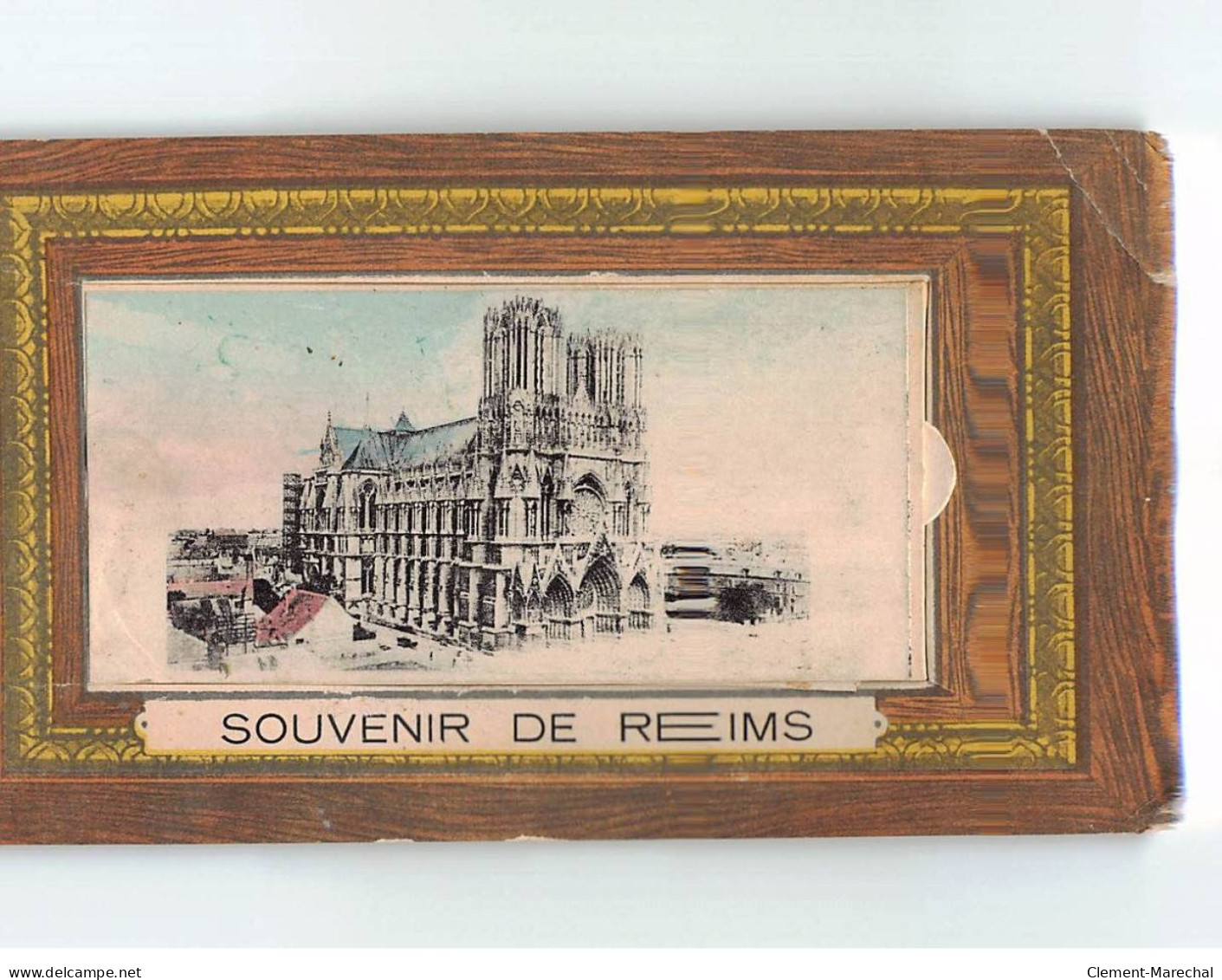 REIMS : Carte Souvenir, Système Dépliant - état - Reims