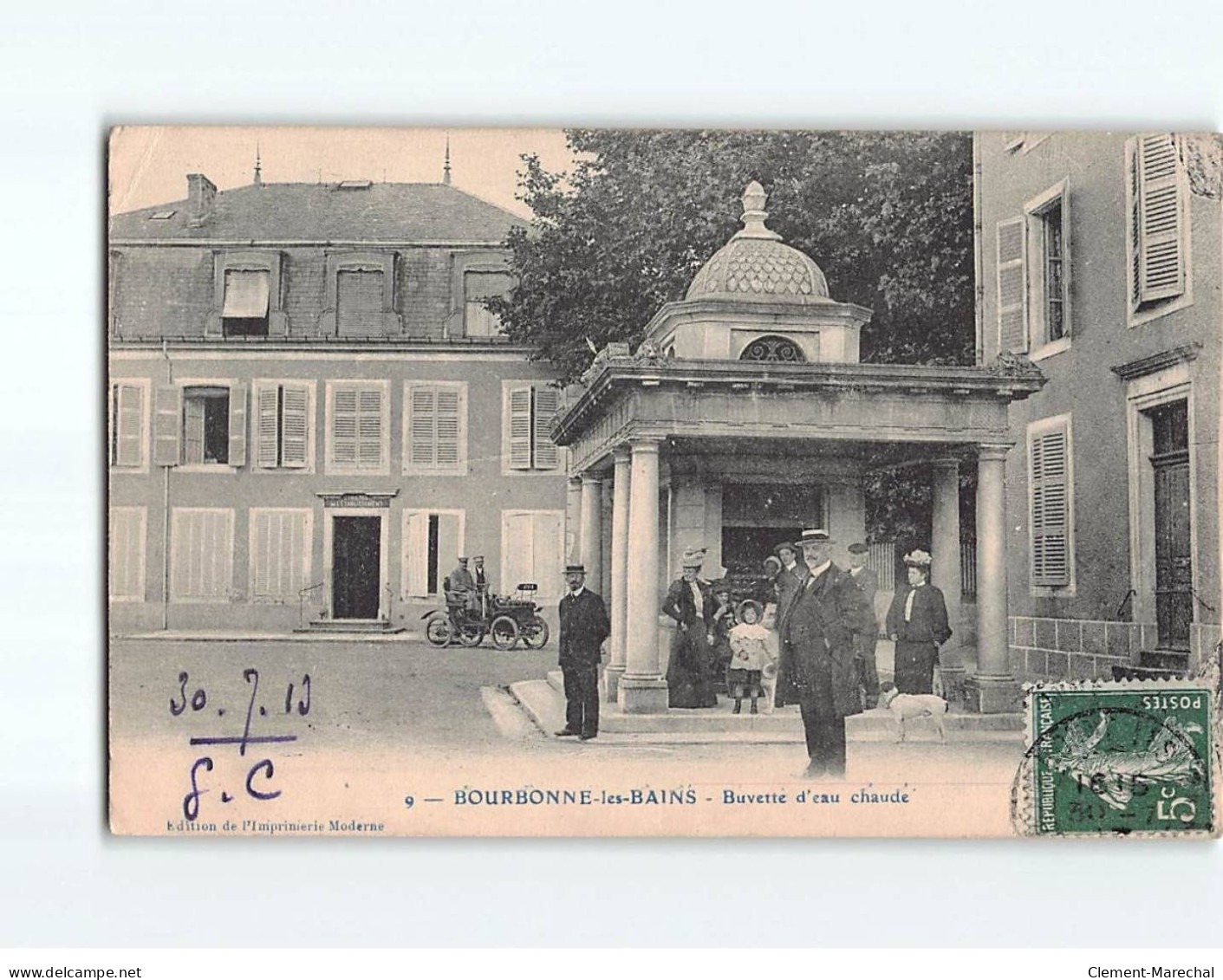 BOURBONNE LES BAINS : Buvette D'eau Chaude - état - Bourbonne Les Bains