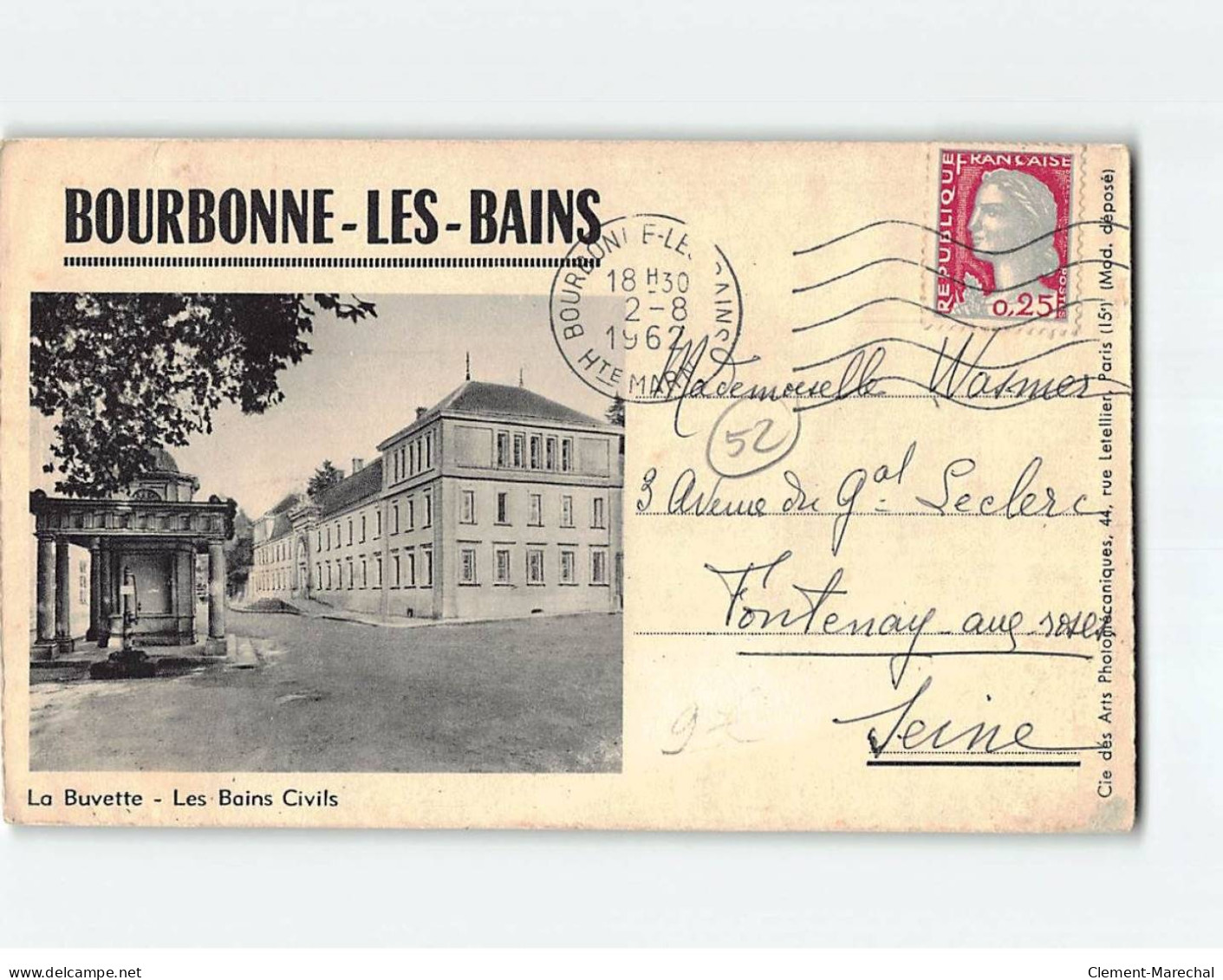 BOURBONNE LES BAINS : Les Colonnes Romaines, Le Donjon Du Château, La Buvette, Les Bains Civils - état - Bourbonne Les Bains