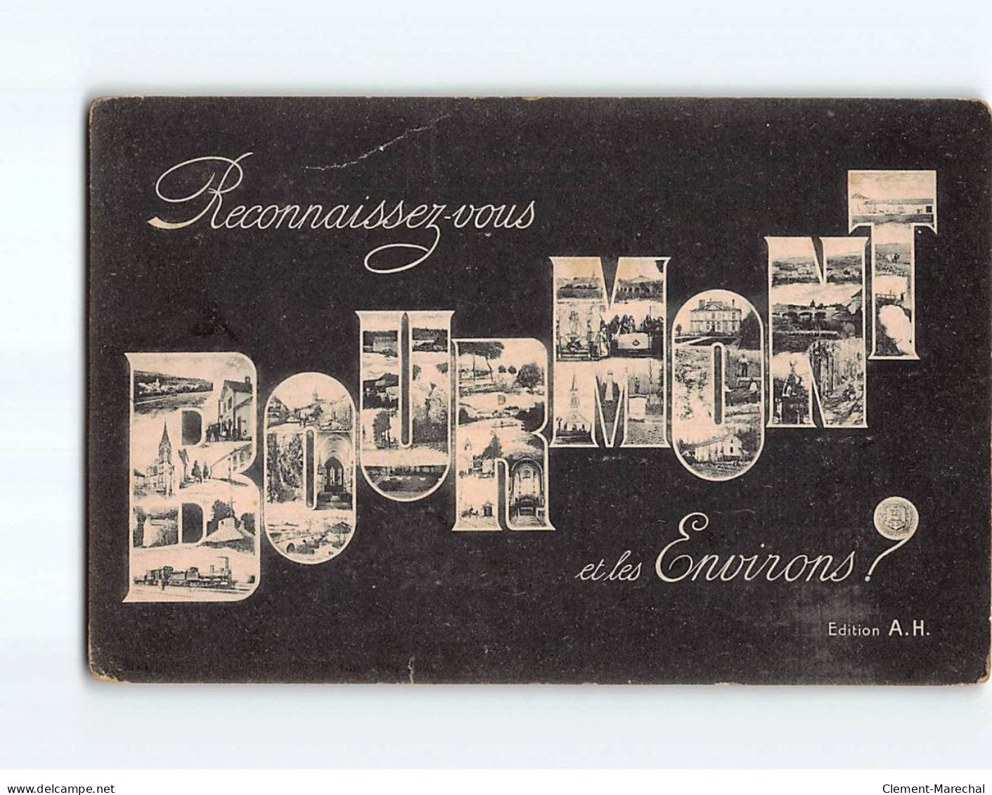 BOURMONT : Carte Souvenir - état - Bourmont