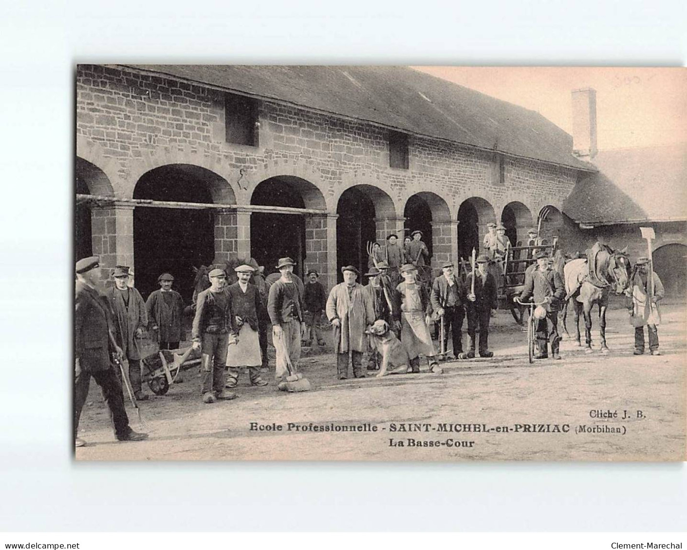 SAINT MICHEL EN PRIZIAC : Ecole Professionnelle, La Basse-Cour - Très Bon état - Other & Unclassified