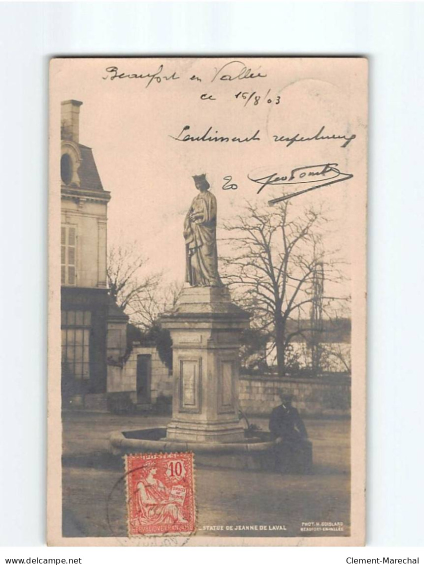 LES ROSIERS SUR LOIRE : Statue De Jeanne De Laval - Très Bon état - Other & Unclassified