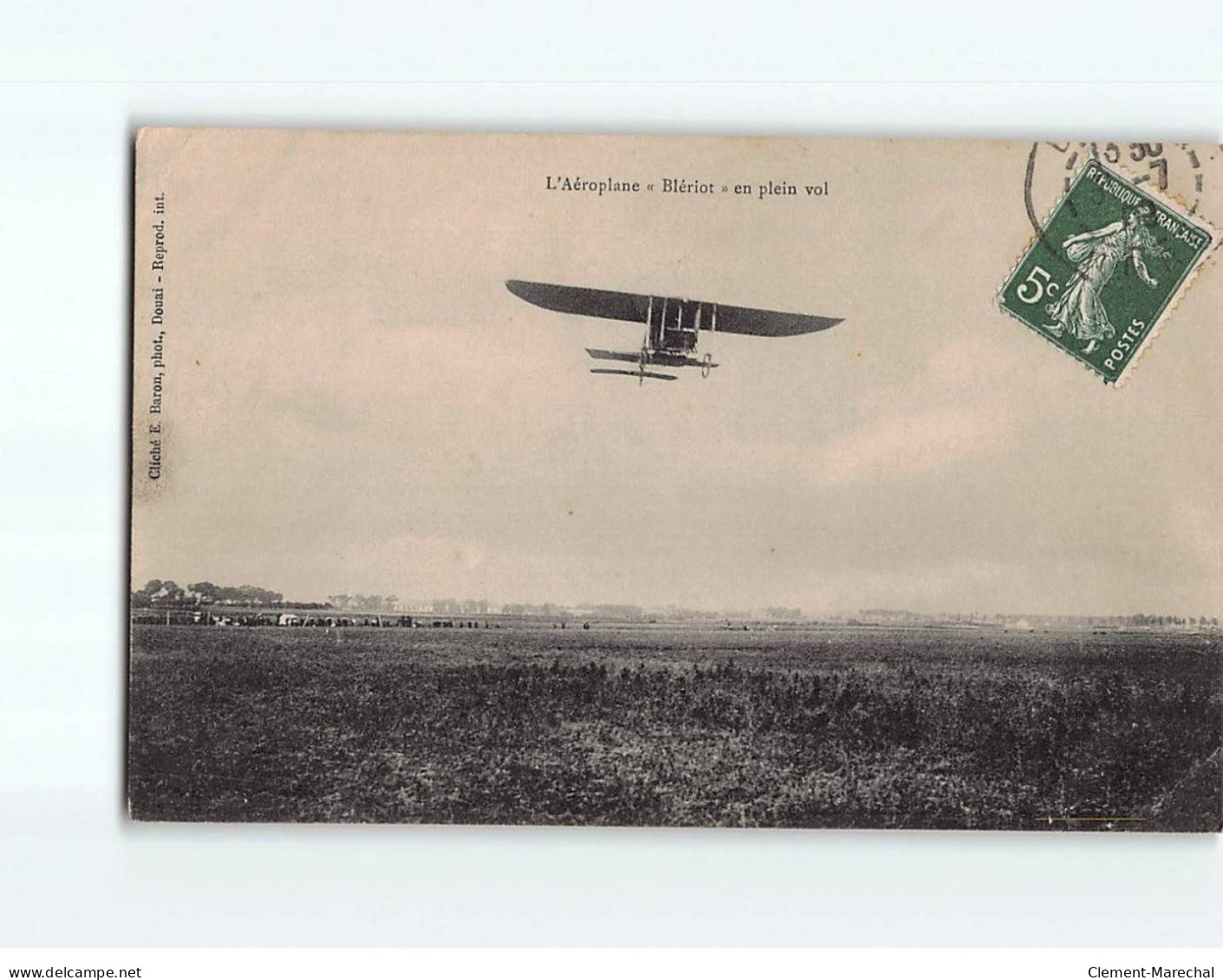 L'aéroplane Â«BlériotÂ» En Plein Vol - état - Other & Unclassified