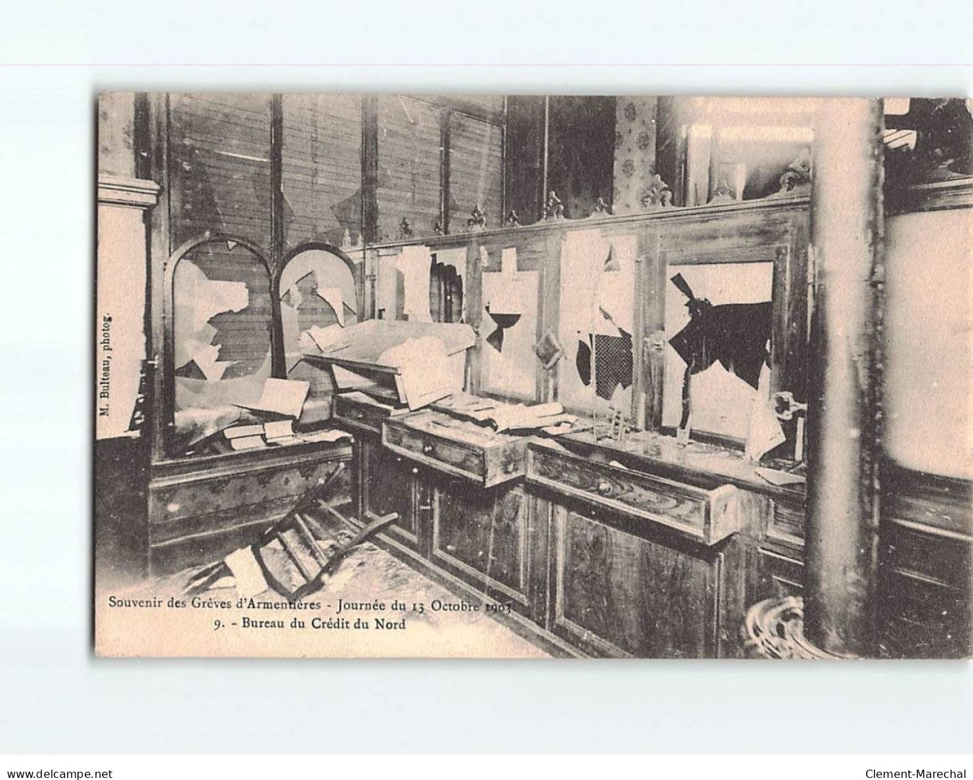 ARMENTIERES : Les Grèves D'Octobre 1903, Bureau Du Crédit Du Nord - état - Armentieres