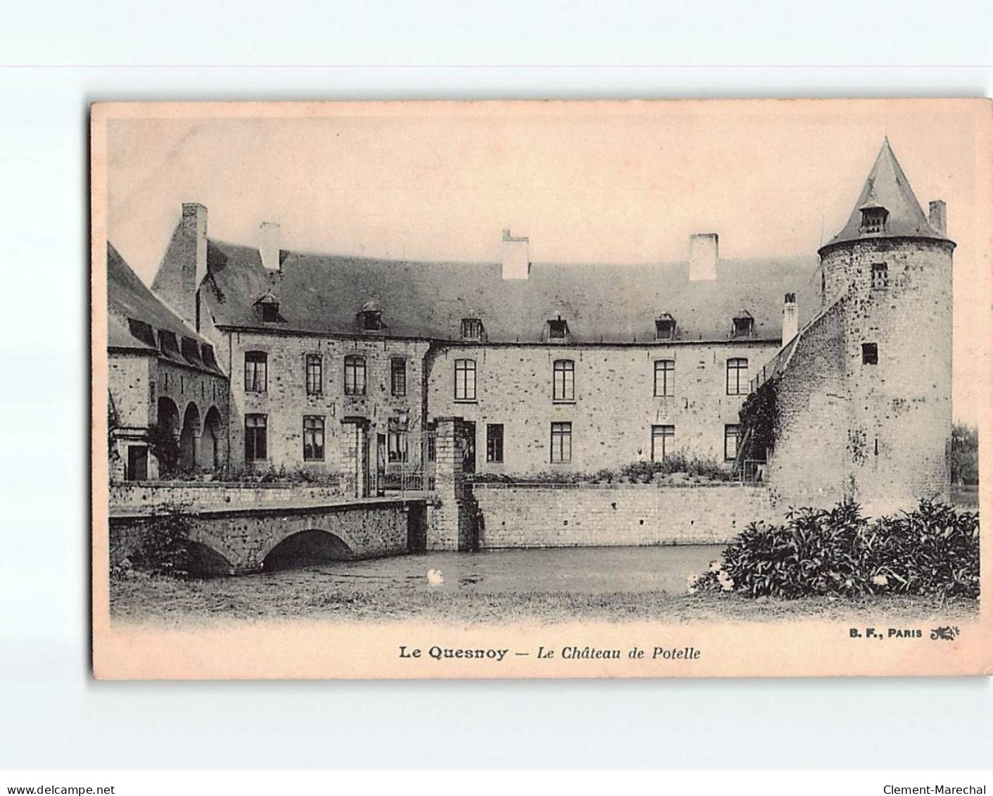 LE QUESNOY : Le Château De Potelle - état ( Partiellement Décollée ) - Le Quesnoy