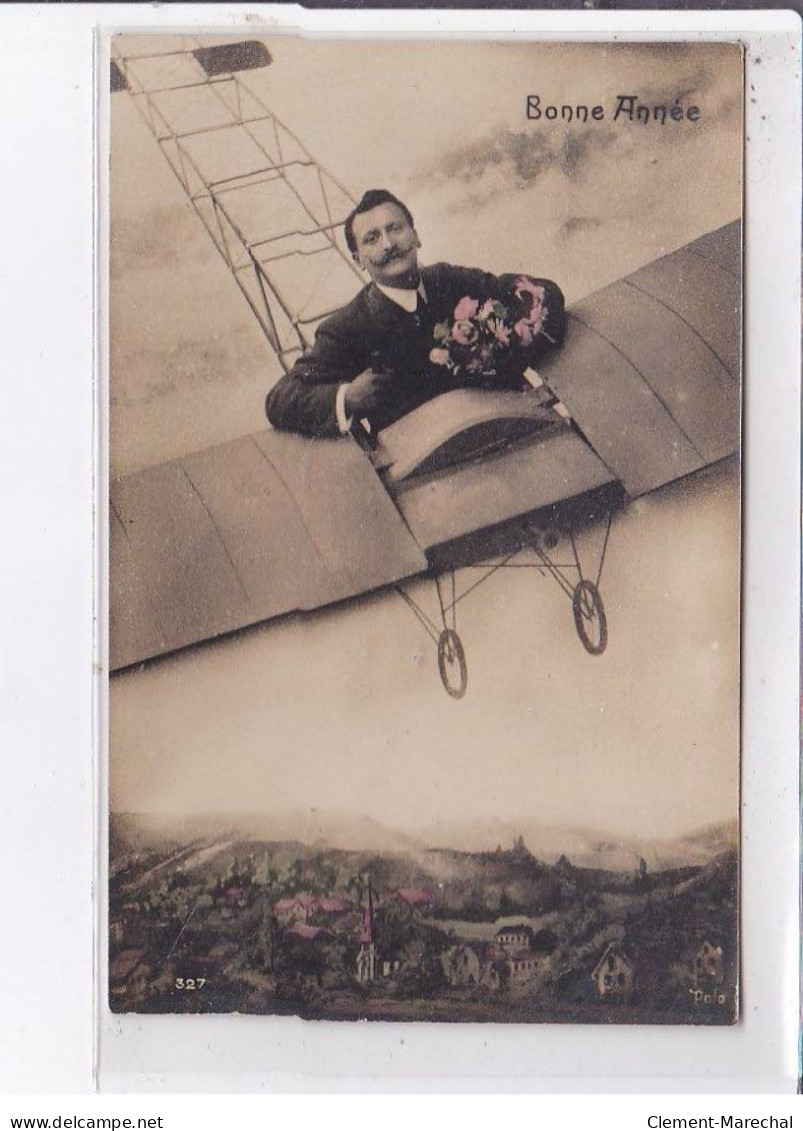 SURREALISME: Photo Montage, Aviation, Bonne Année - Très Bon état - Autres & Non Classés