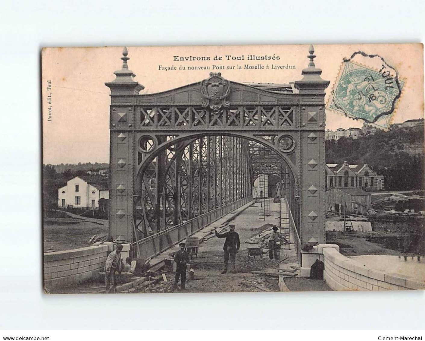 Façade Du Nouveau Pont Sur La Moselle à LIVERDUN - état - Liverdun