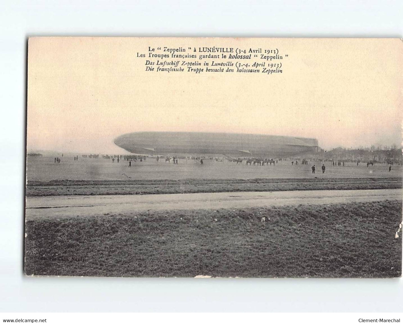 LUNEVILLE : Le Zeppelin - état - Luneville